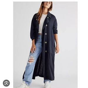 Free People Sweet Melody linen trench